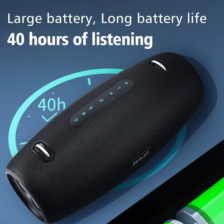 -S67 60W Portable Bluetooth Speaker Outdoor Party Speaker Big Loud Speaker Excellent Bass Performace 3D Speaker